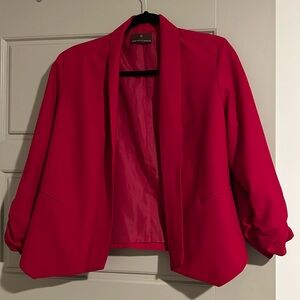 Red blazer